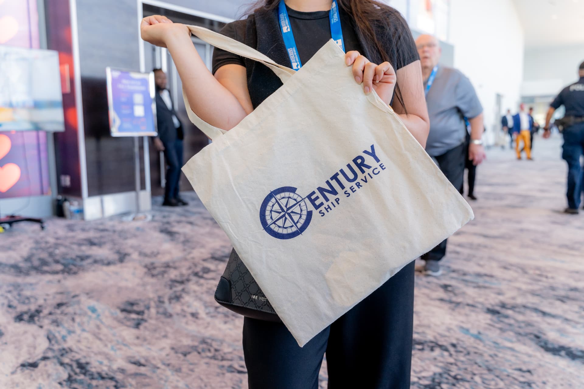 Branded delegate bag from a Seatrade Cruise event